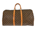 Louis Vuitton Keepall Bag Monogram Canvas Brown Canvas Travel Bag Bag (Pre-Owned)
