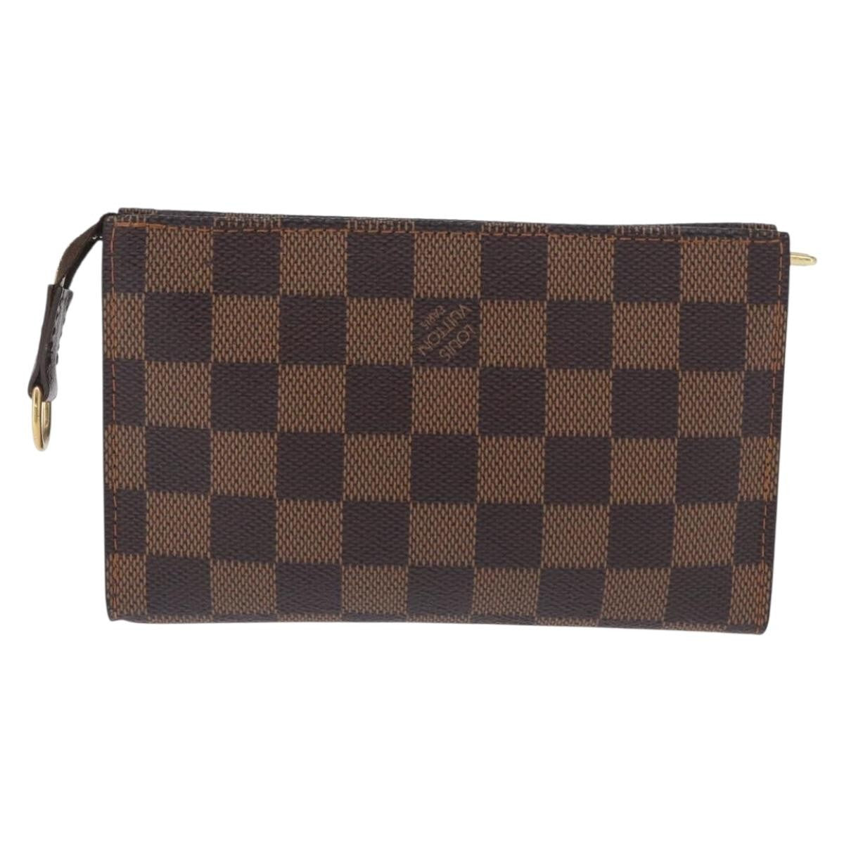 Louis Vuitton Marais Bucket Zip Pouch Damier Brown Canvas Clutche & Pouche Bag (Pre-Owned)
