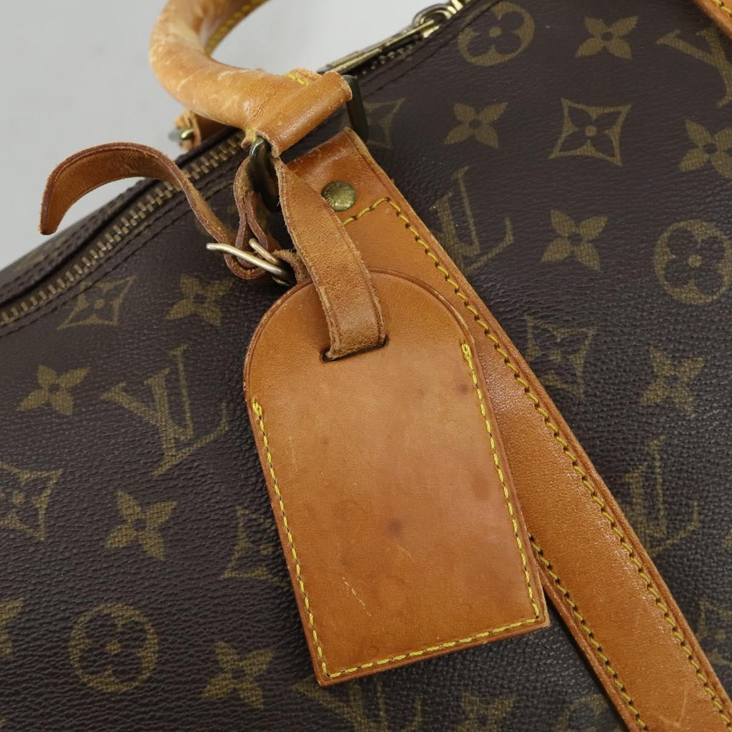 Louis Vuitton Keepall Bandouliere Bag Monogram Canvas Brown Canvas Travel Bag Bag (Pre-Owned)