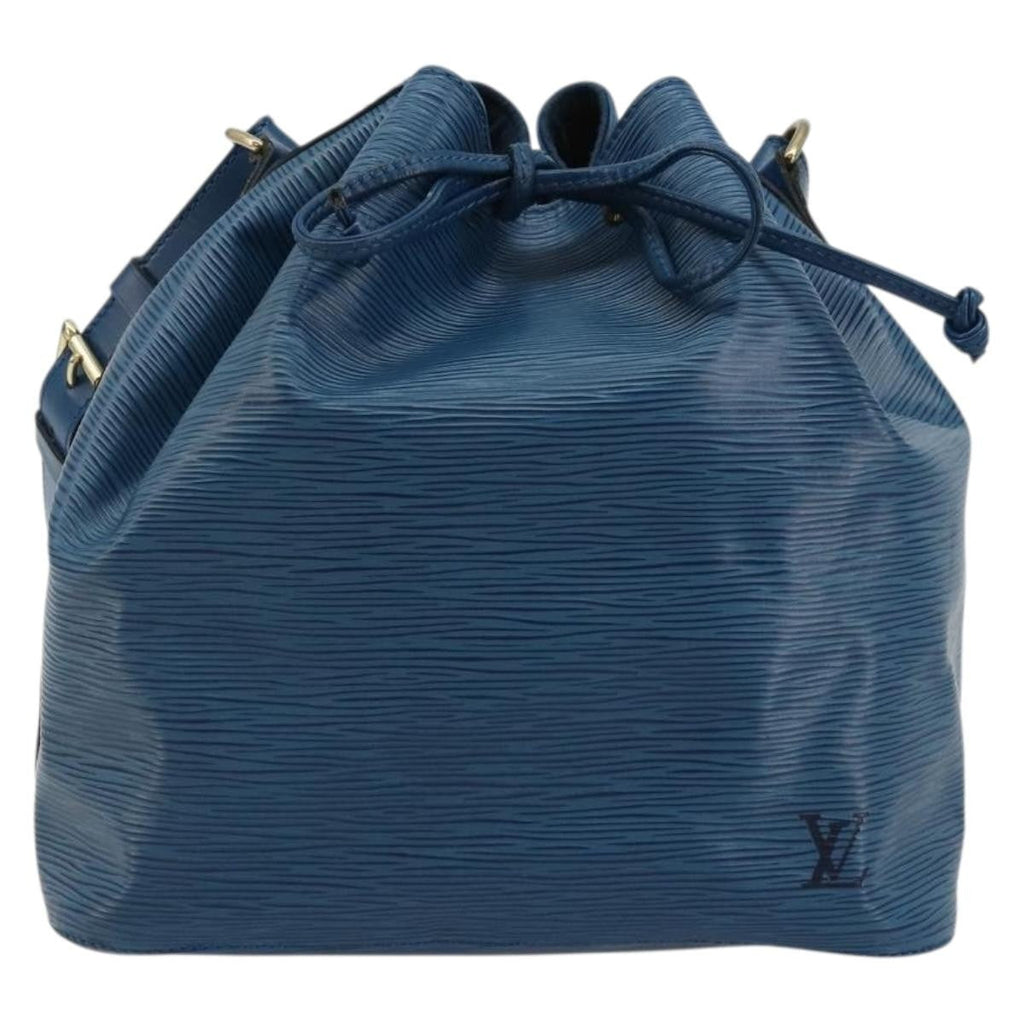 Louis Vuitton Petit Noe Handbag Epi Leather Blue Leather Shoulder Bag Bag (Pre-Owned)