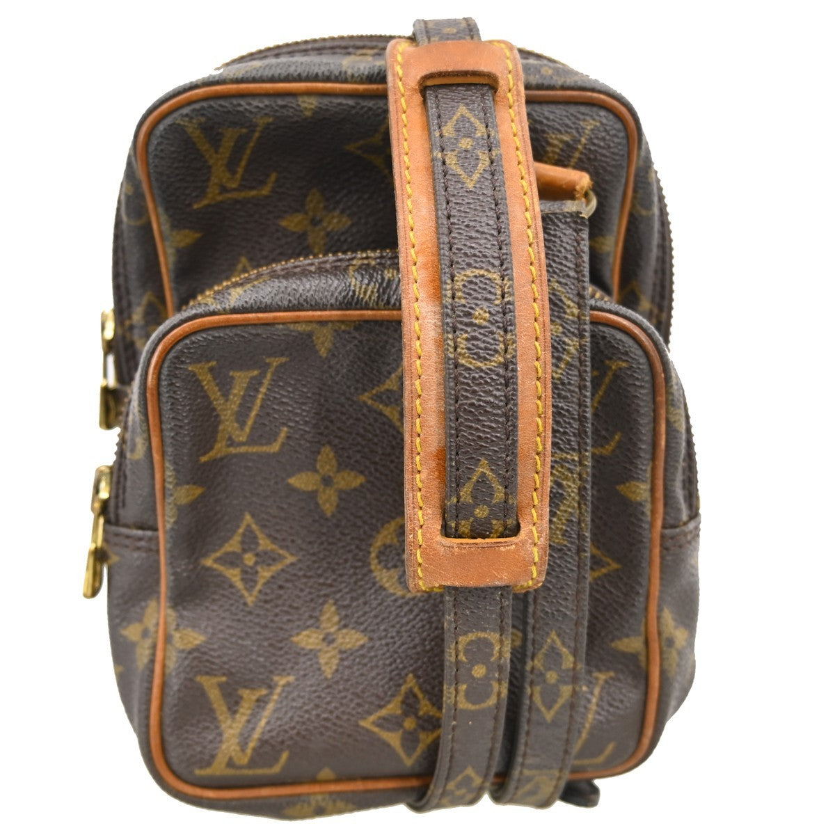 Louis Vuitton Amazone Bag Monogram Canvas Brown Canvas Shoulder Bag Bag (Pre-Owned)