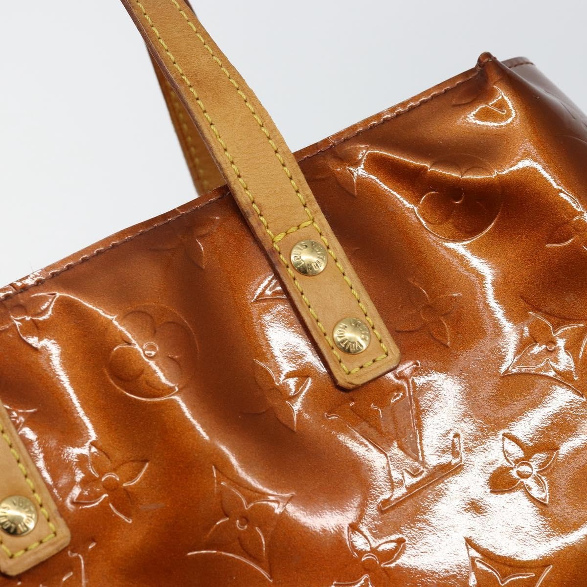 Louis Vuitton Reade Handbag Monogram Vernis Brown Patent_Leather Handbag (Pre-Owned)