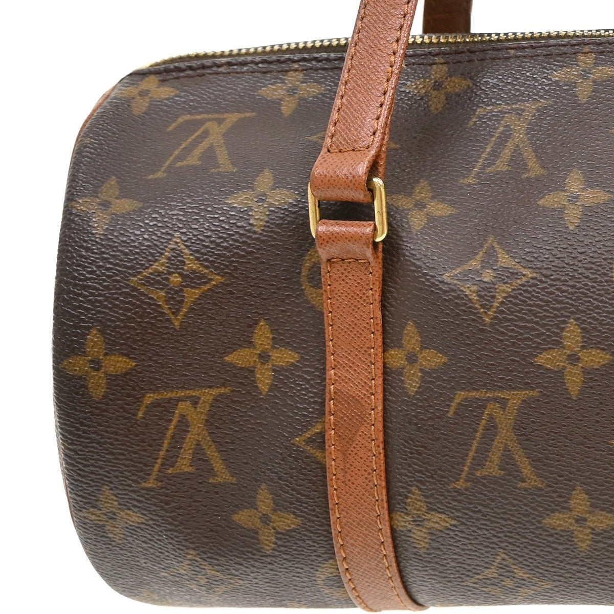 Louis Vuitton Papillon Handbag Monogram Canvas Brown Canvas Handbag (Pre-Owned)