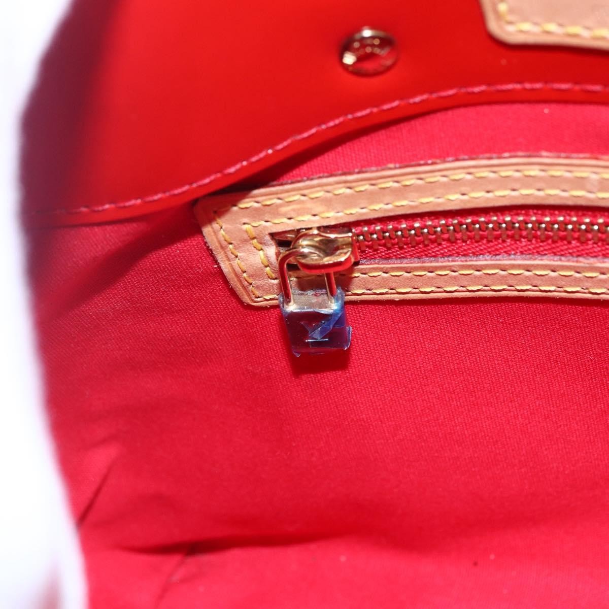 Louis Vuitton Reade Handbag Monogram Vernis Red Patent_Leather Handbag (Pre-Owned)