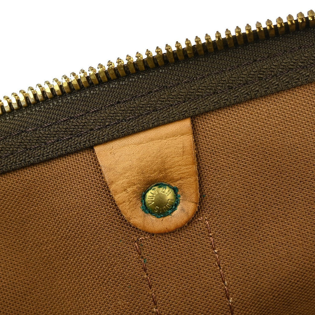 Louis Vuitton Keepall Bag Monogram Canvas Brown Canvas Travel Bag Bag (Pre-Owned)