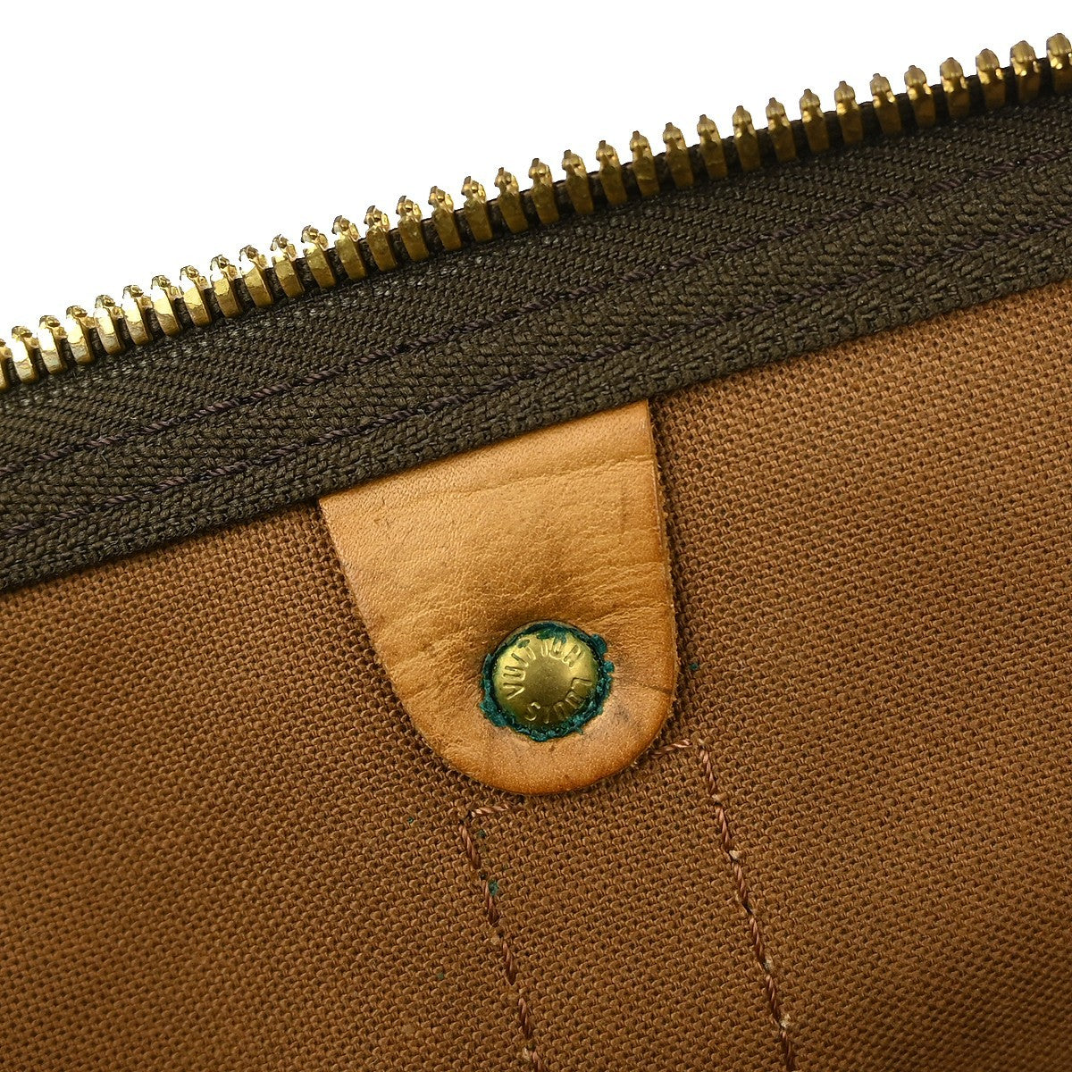 Louis Vuitton Keepall Bag Monogram Canvas Brown Canvas Travel Bag Bag (Pre-Owned)
