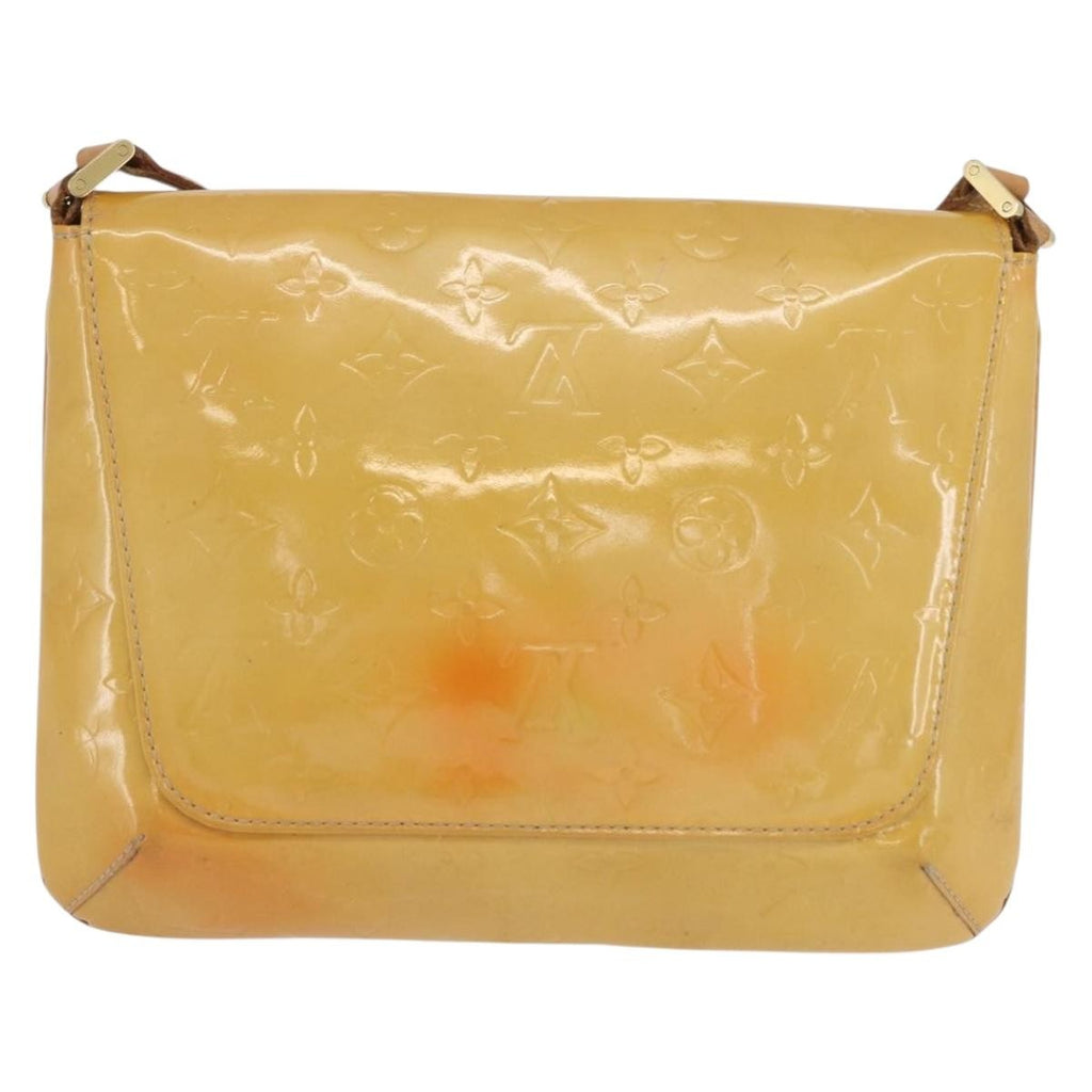 Louis Vuitton Thompson Street Handbag Monogram Vernis Beige Patent_Leather Shoulder Bag Bag (Pre-Owned)