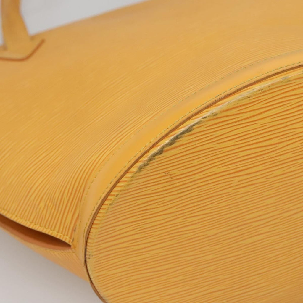 Louis Vuitton Saint Jacques Handbag Epi Leather Yellow Leather Shoulder Bag Bag (Pre-Owned)