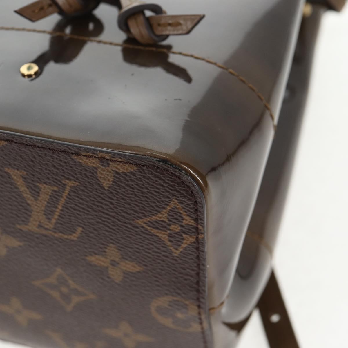 Louis Vuitton Hot Springs Backpack Vernis With Monogram Canvas Khaki Canvas Backpack Bag (Pre-Owned)
