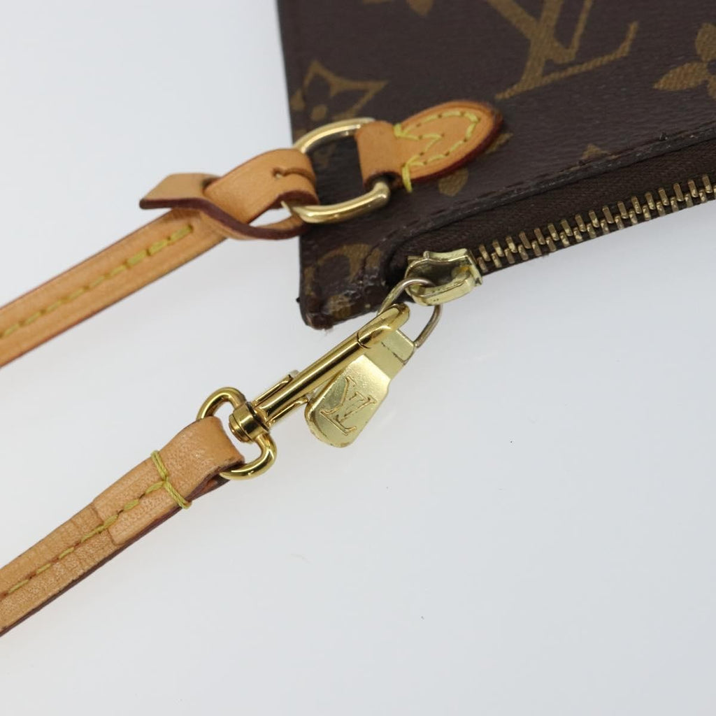 Louis Vuitton Neverfull Pochette Monogram Canvas Brown Canvas Clutche & Pouche Bag (Pre-Owned)