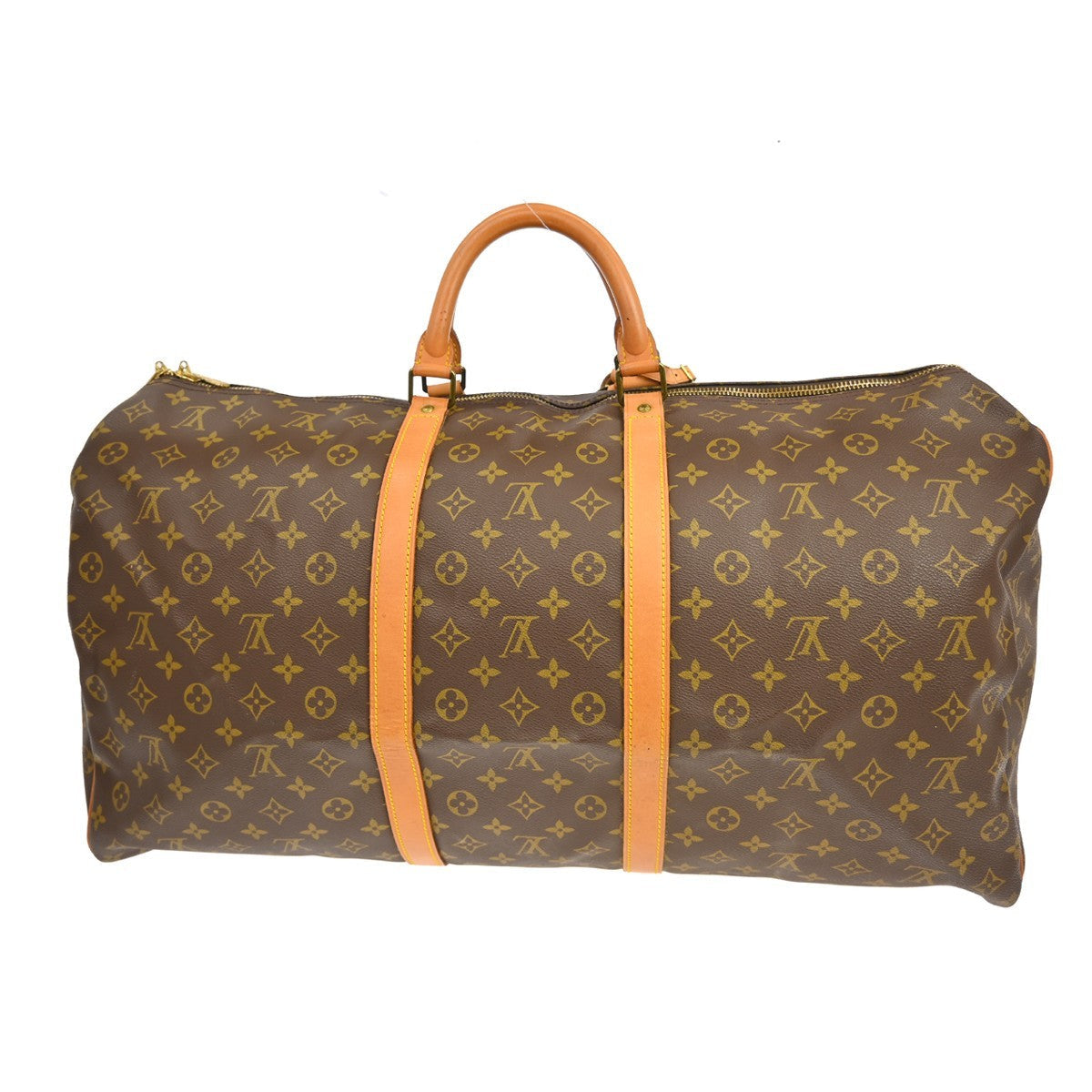 Louis Vuitton Keepall Bag Monogram Canvas Brown Canvas Travel Bag Bag (Pre-Owned)