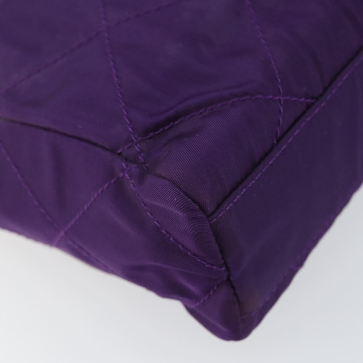 Prada Re-Edition 1995 Chain Tote Quilted Re-Nylon Purple Nylon Shoulder Bag Bag (Pre-Owned)