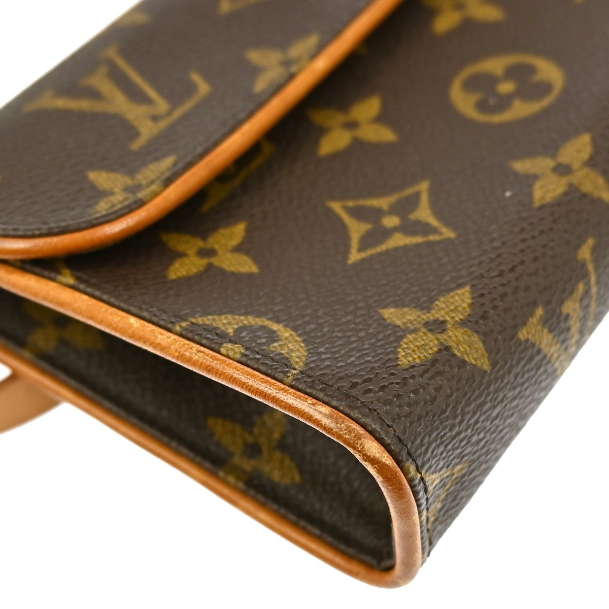 Louis Vuitton Florentine Waist Bag Monogram Canvas Brown Canvas Clutche & Pouche Bag (Pre-Owned)