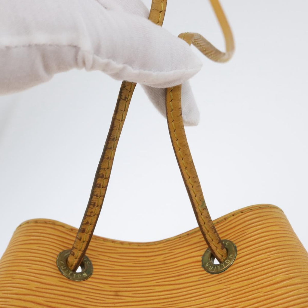 Louis Vuitton Petit Noe Handbag Epi Leather Yellow Leather Shoulder Bag Bag (Pre-Owned)
