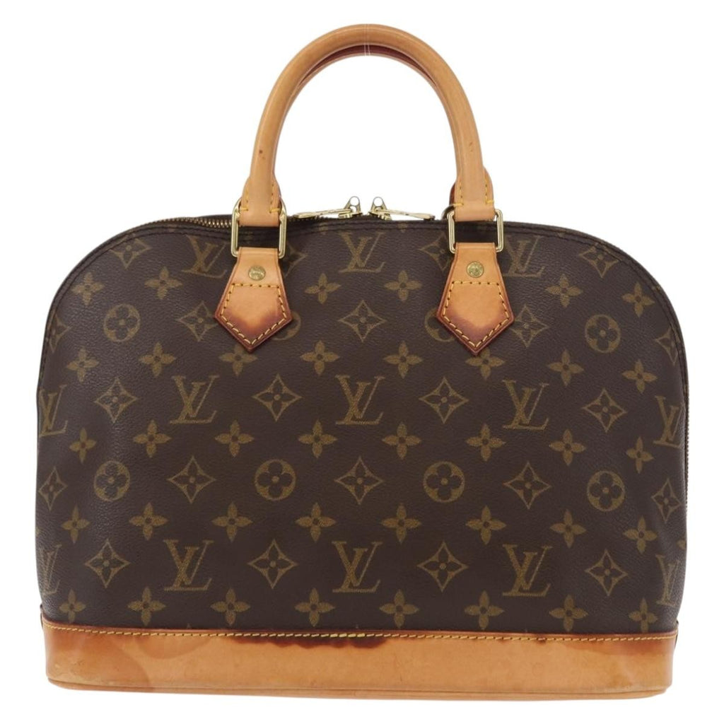 Louis Vuitton Alma Handbag Monogram Canvas Brown Canvas Handbag (Pre-Owned)