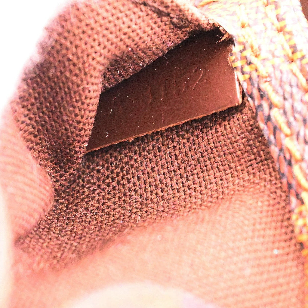 Louis Vuitton Geronimos Waist Bag Damier Brown Canvas Clutche & Pouche Bag (Pre-Owned)