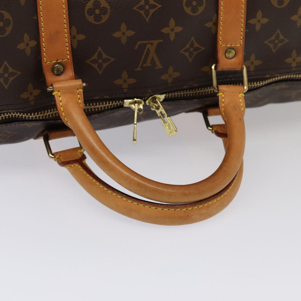 Louis Vuitton Keepall Bag Monogram Canvas Brown Canvas Travel Bag Bag (Pre-Owned)