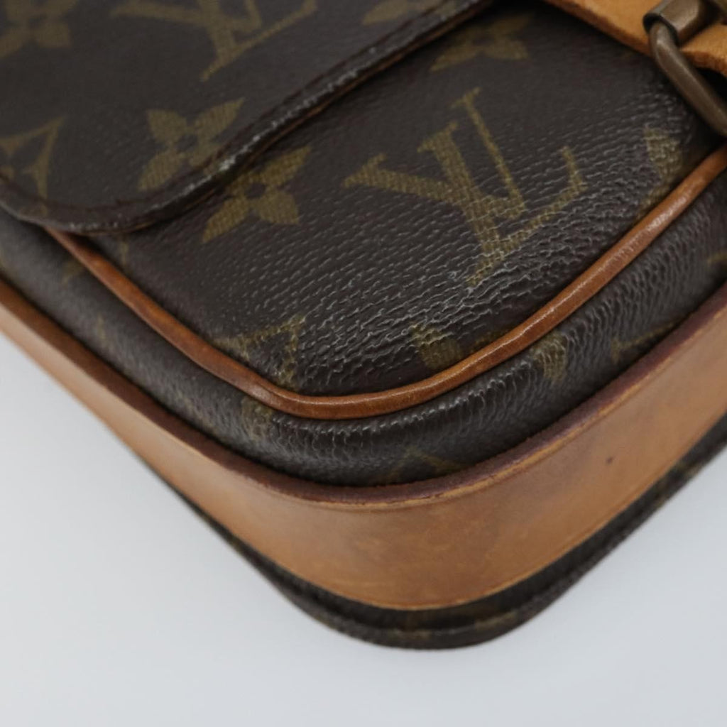 Louis Vuitton Cartouchiere Handbag Monogram Canvas Brown Canvas Shoulder Bag Bag (Pre-Owned)