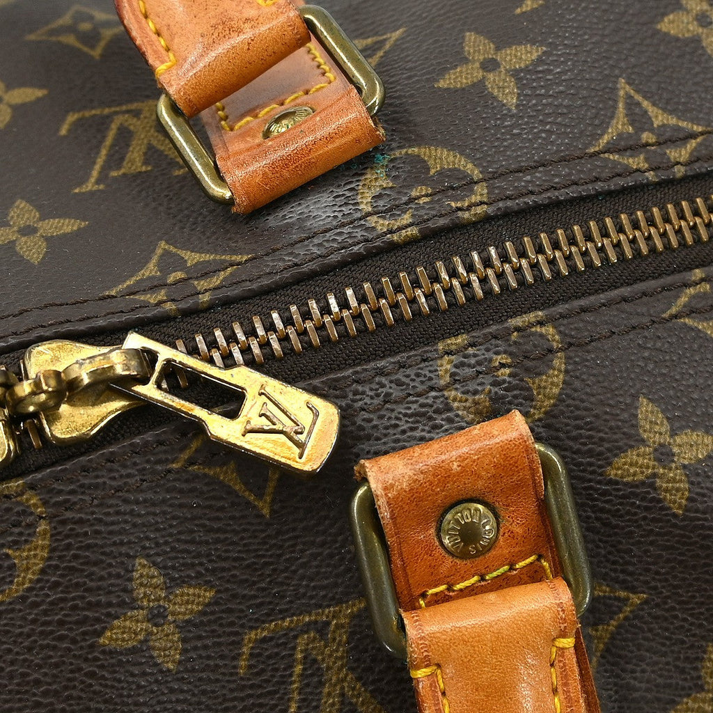 Louis Vuitton Keepall Bag Monogram Canvas Brown Canvas Travel Bag Bag (Pre-Owned)