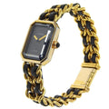 Chanel Premiere Rock Quartz Watch Plated Metal And Leather Watch (Pre-Owned)