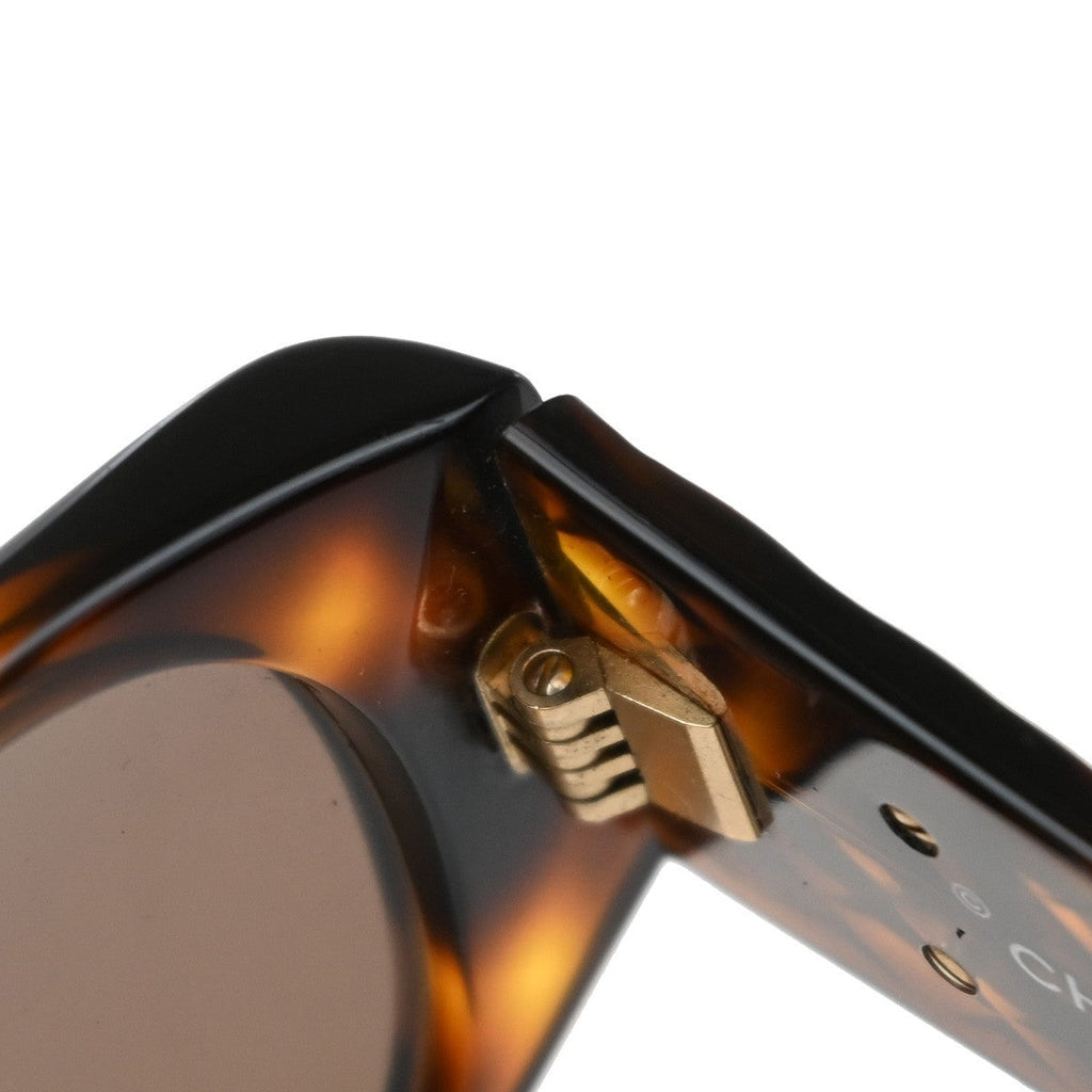 Chanel Cc Logo Matelasse Sunglasses Eye Wear Plastic Brown Plastic Sunglasse Accessory (Pre-Owned)
