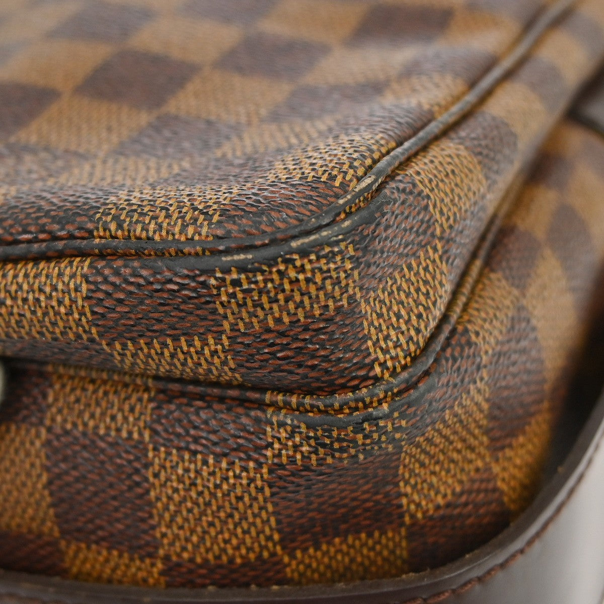 Louis Vuitton Naviglio Handbag Damier Brown Canvas Shoulder Bag Bag (Pre-Owned)
