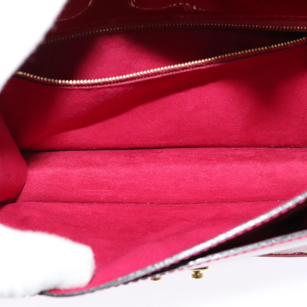 Louis Vuitton Monceau Handbag Vernis Red Patent_Leather Handbag (Pre-Owned)