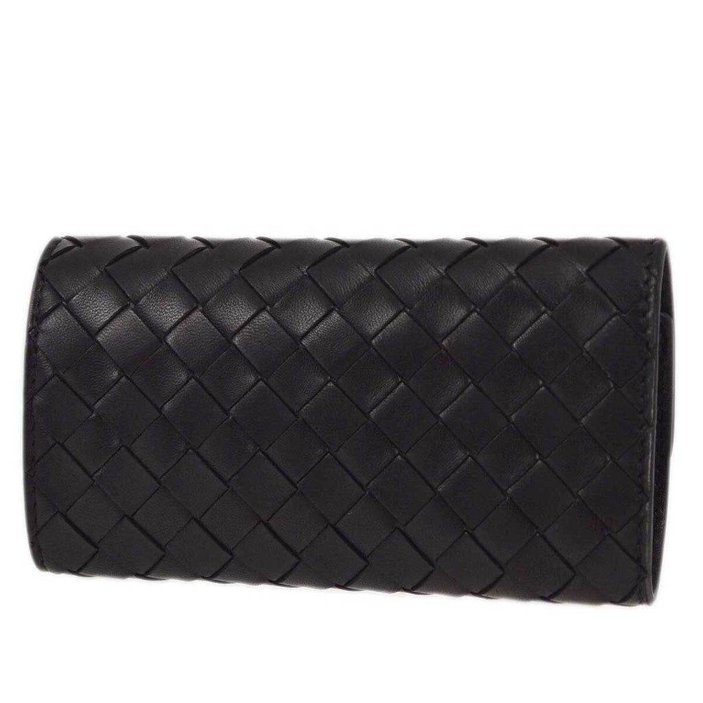 Bottega Veneta Knotted Keyring Leather Black Leather Charms And Keychains Accessory (Pre-Owned)