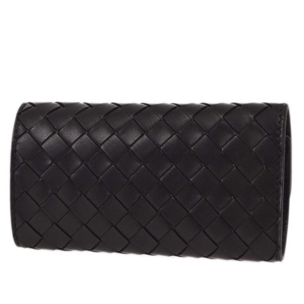 Bottega Veneta Knotted Keyring Leather Black Leather Charms And Keychains Accessory (Pre-Owned)