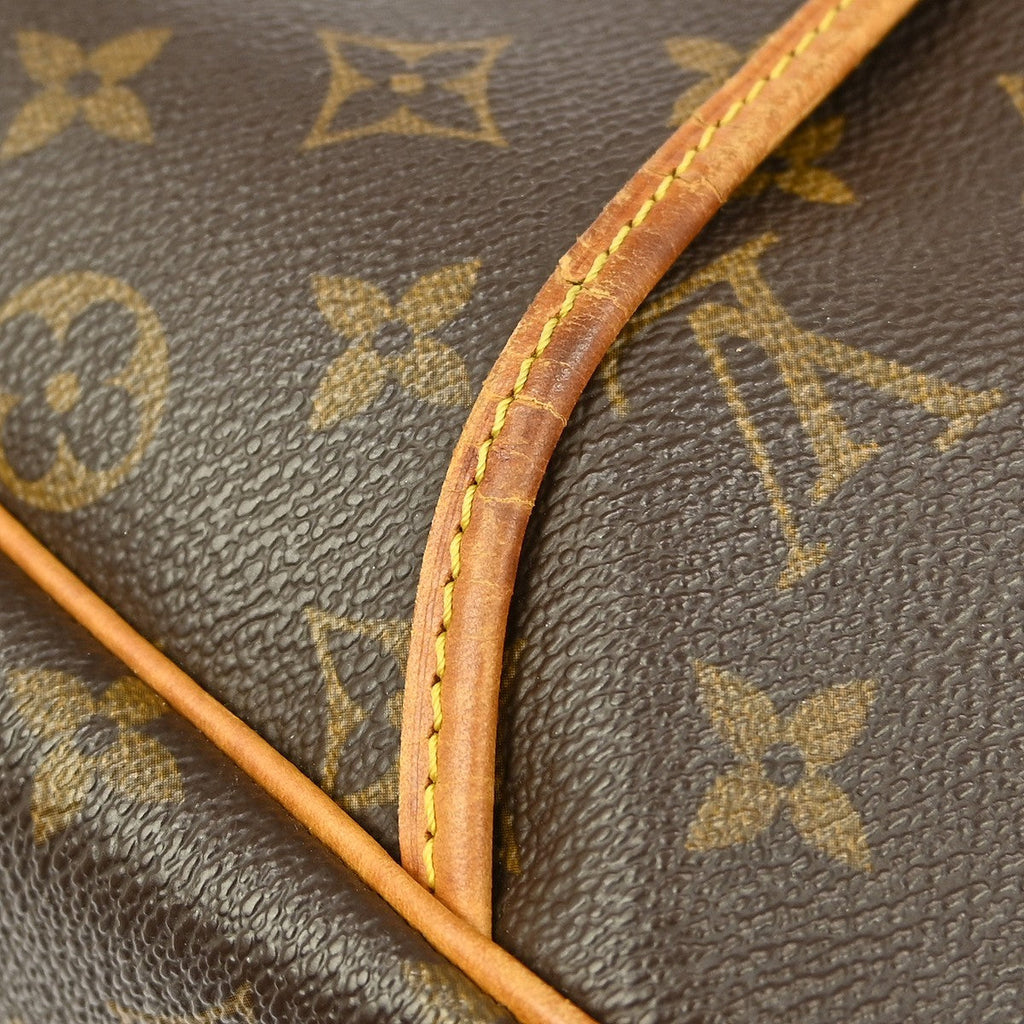 Louis Vuitton Deauville Handbag Monogram Canvas Brown Canvas Handbag (Pre-Owned)