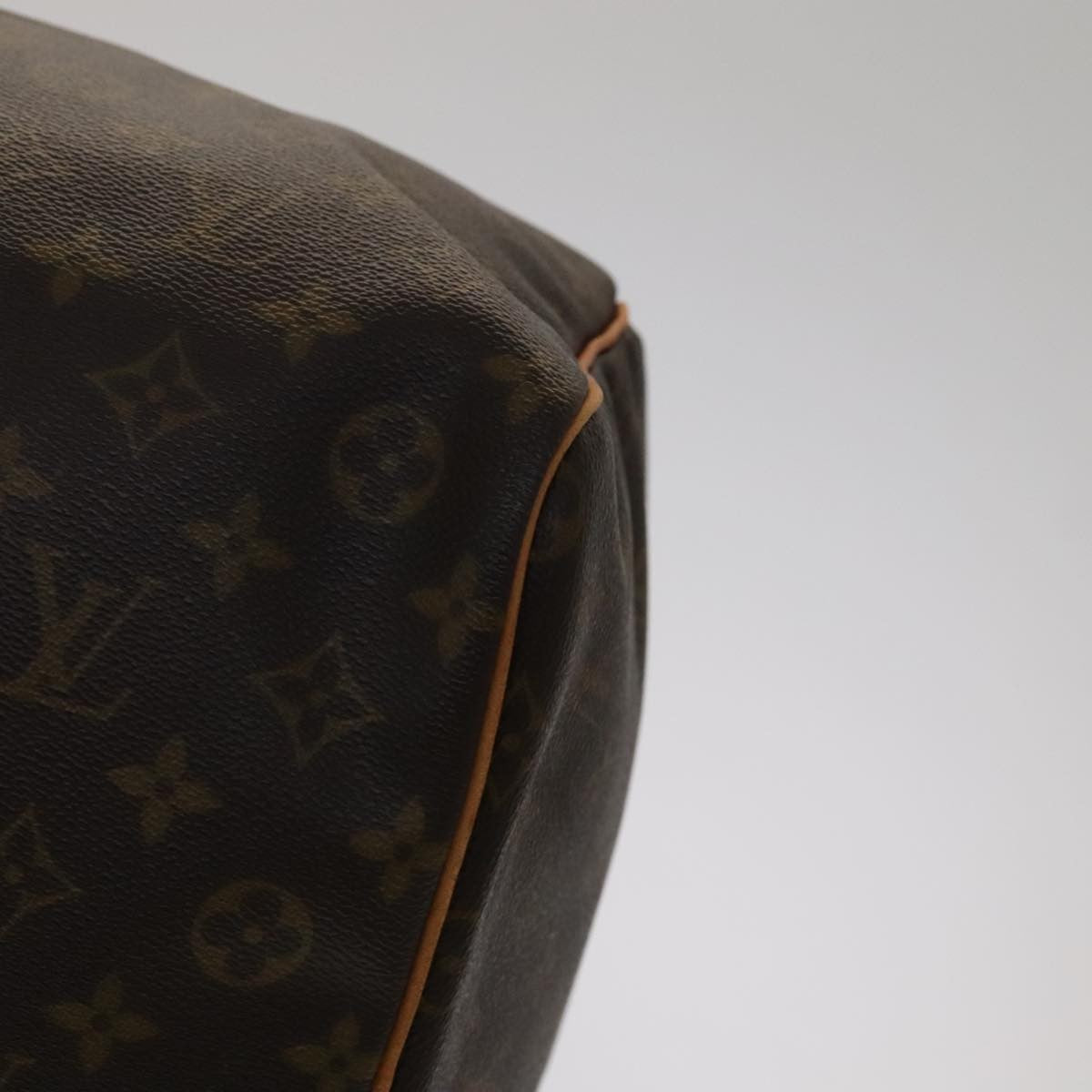 Louis Vuitton Keepall Bag Monogram Canvas Brown Canvas Travel Bag Bag (Pre-Owned)
