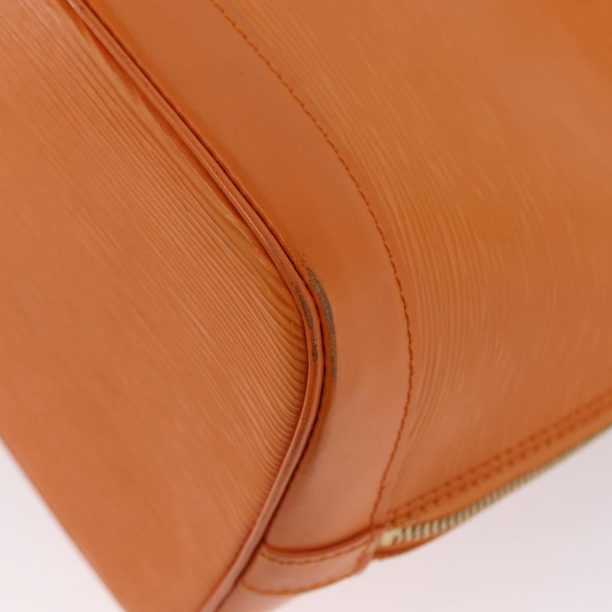 Louis Vuitton Alma Handbag Epi Leather Orange Leather Handbag (Pre-Owned)