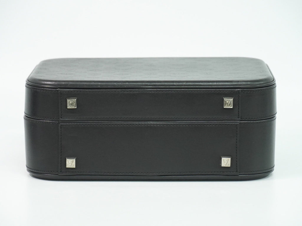 Louis Vuitton Valisette Handbag Monogram Glace Leather Black Patent_Leather Handbag (Pre-Owned)