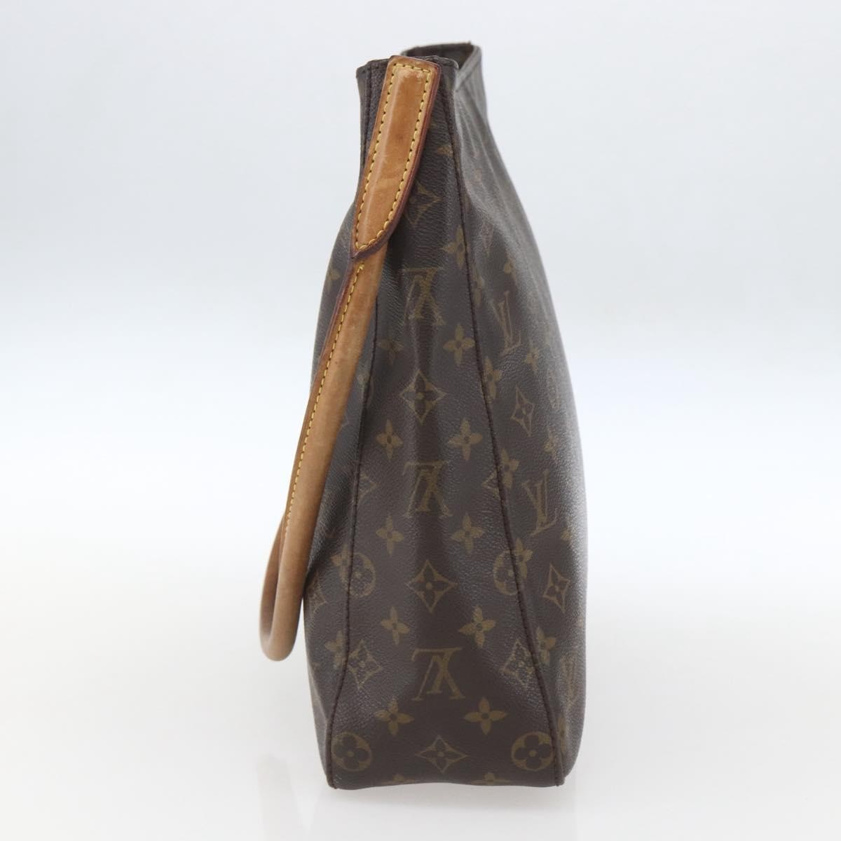 Louis Vuitton Monogram Looping Handbag Monogram Canvas Brown Canvas Shoulder Bag Bag (Pre-Owned)