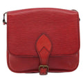 Louis Vuitton Cartouchiere Handbag Epi Leather Red Leather Shoulder Bag Bag (Pre-Owned)
