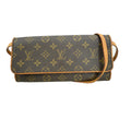 Louis Vuitton Twin Handbag Monogram Canvas Brown Canvas Clutche & Pouche Bag (Pre-Owned)