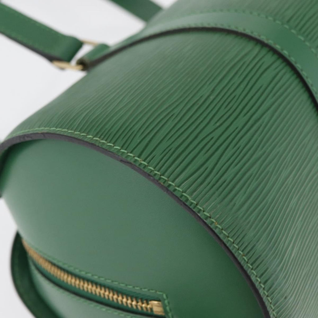 Louis Vuitton Soufflot Handbag Epi Leather Green Leather Handbag (Pre-Owned)