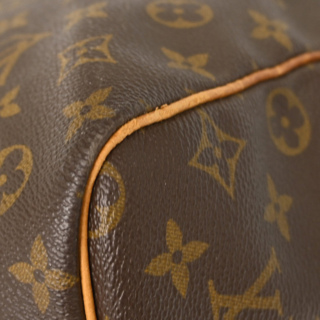 Louis Vuitton Keepall Bag Monogram Canvas Brown Canvas Travel Bag Bag (Pre-Owned)