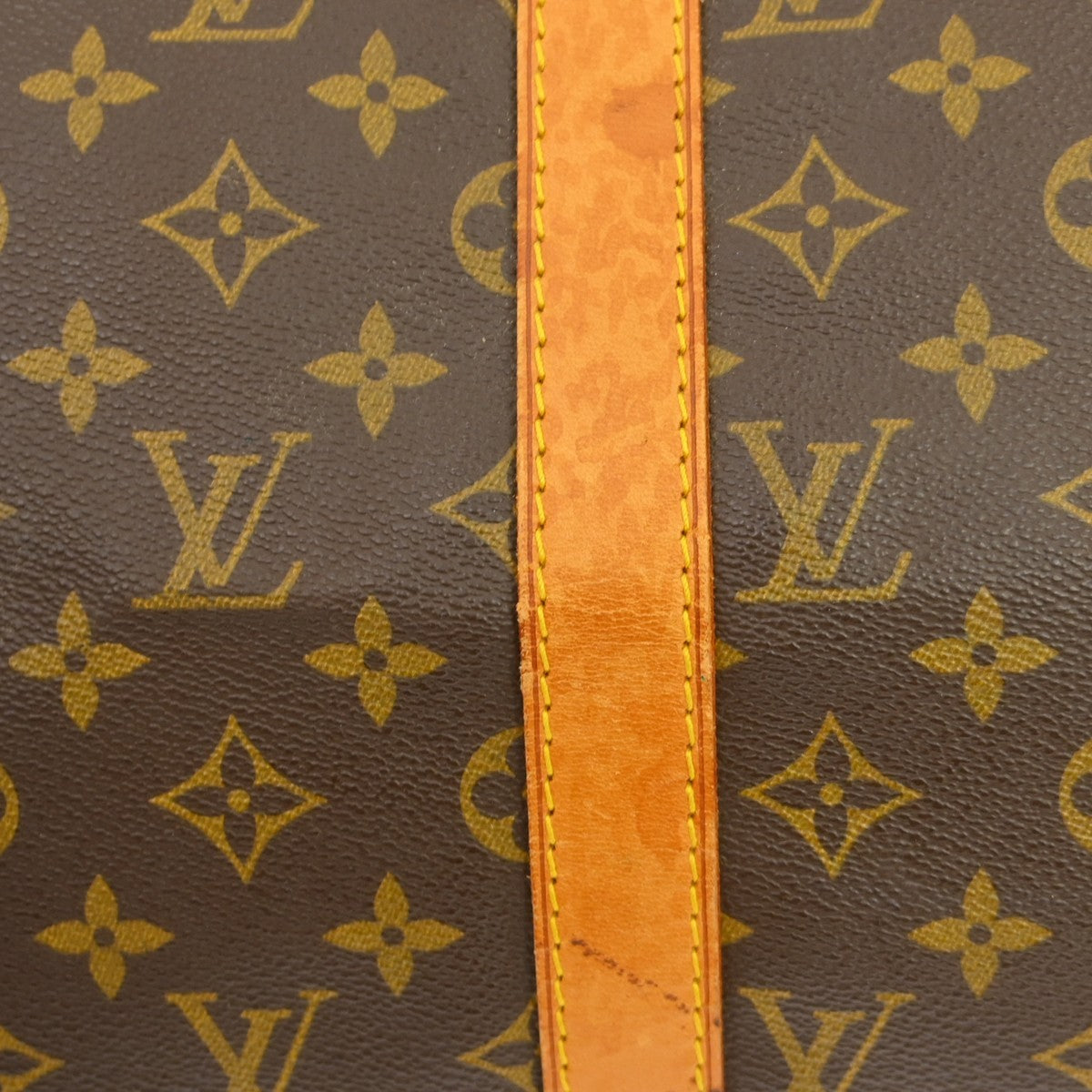 Louis Vuitton Keepall Bag Monogram Canvas Brown Canvas Travel Bag Bag (Pre-Owned)