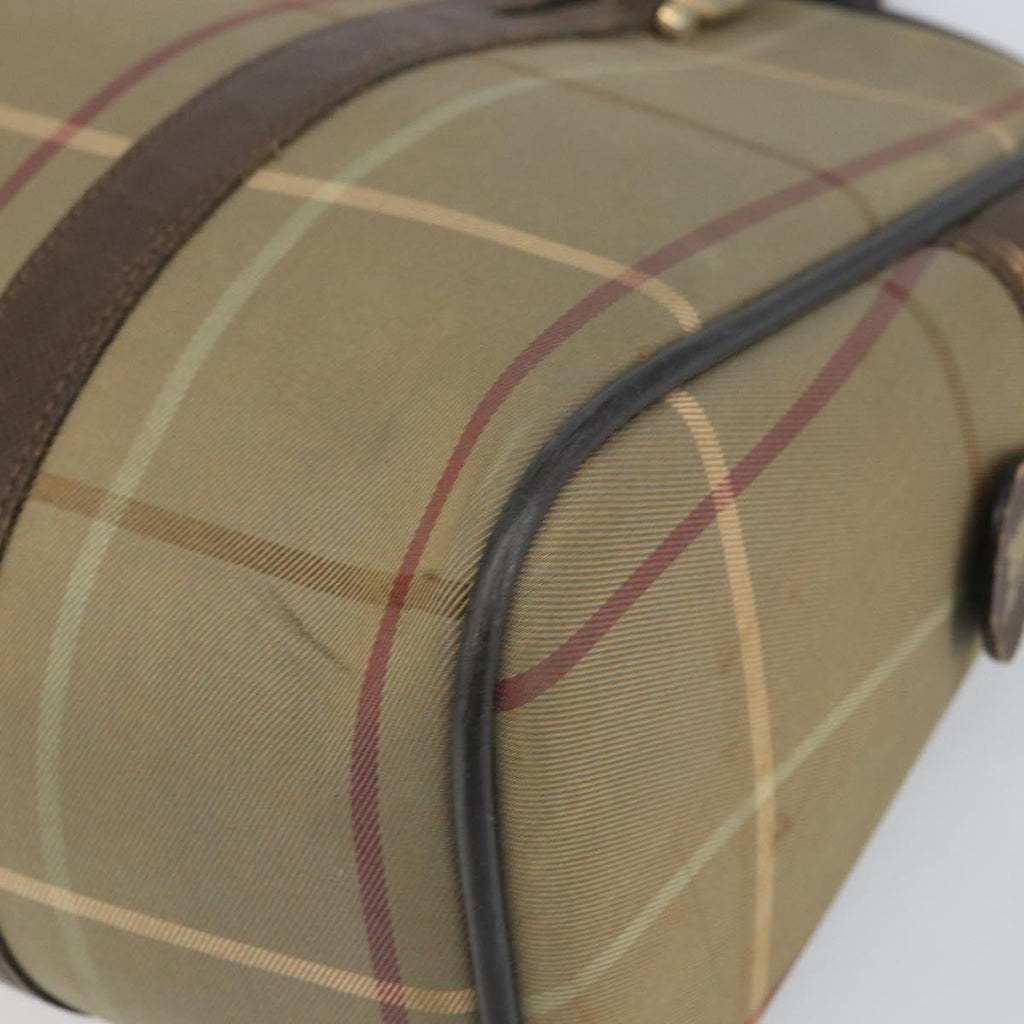 Burberry Nova Handbag Canvas Beige Canvas Handbag (Pre-Owned)