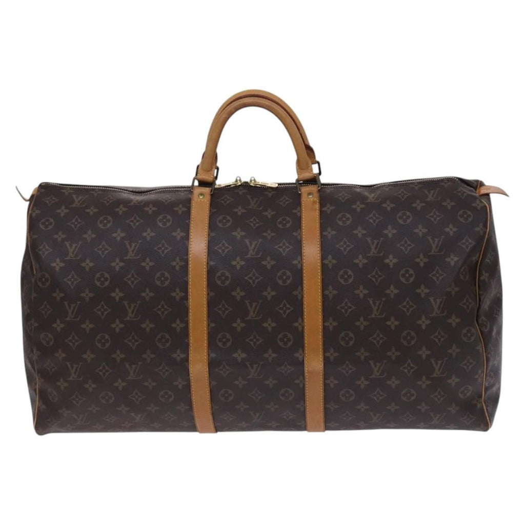 Louis Vuitton Keepall Bag Monogram Canvas Brown Canvas Travel Bag Bag (Pre-Owned)