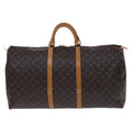 Louis Vuitton Keepall Bag Monogram Canvas Brown Canvas Travel Bag Bag (Pre-Owned)