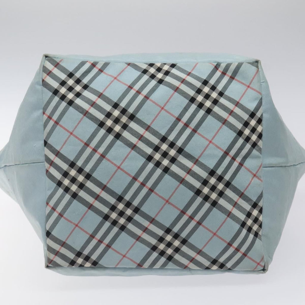 Burberry Nova Check Blue Label Nylon Blue Nylon Handbag (Pre-Owned)