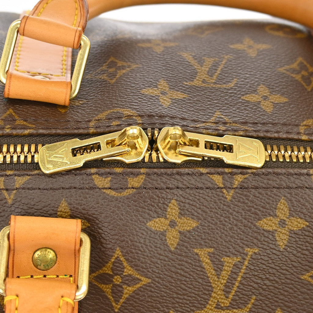 Louis Vuitton Keepall Bag Monogram Canvas Brown Canvas Travel Bag Bag (Pre-Owned)