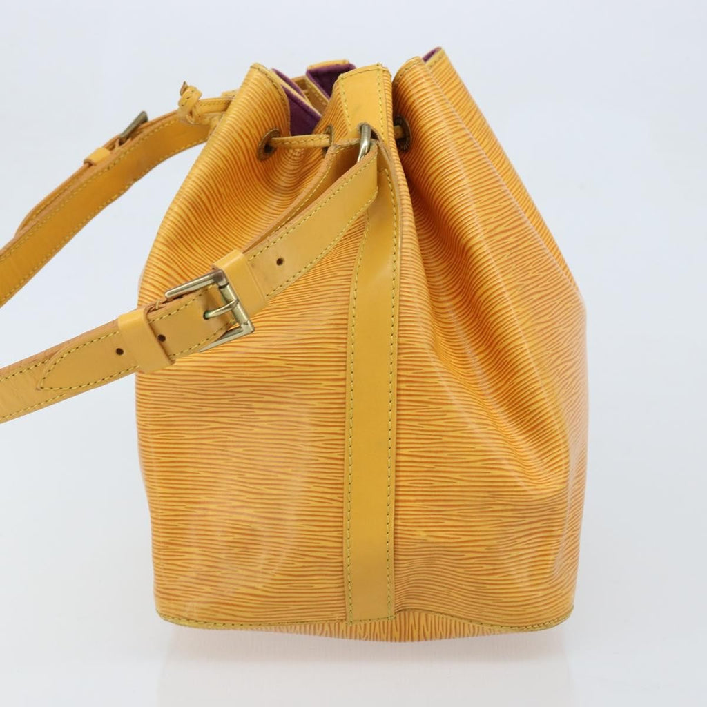 Louis Vuitton Petit Noe Handbag Epi Leather Yellow Leather Shoulder Bag Bag (Pre-Owned)
