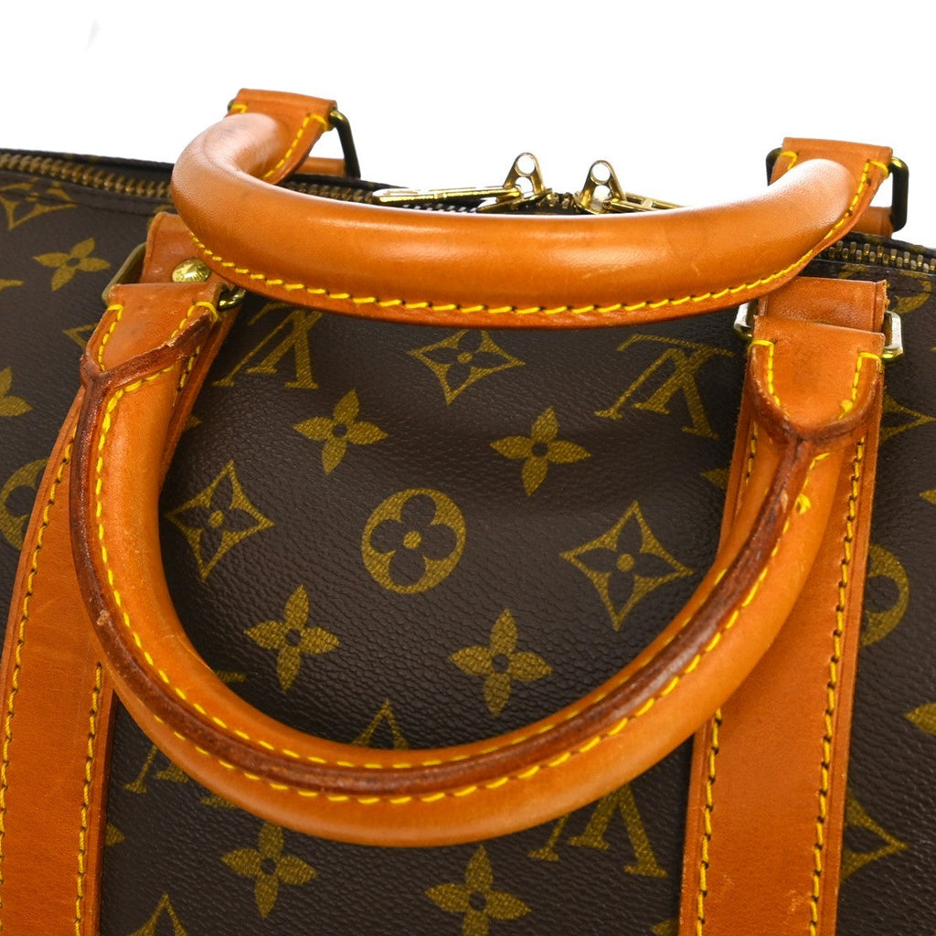 Louis Vuitton Keepall Bandouliere Bag Monogram Canvas Brown Canvas Travel Bag Bag (Pre-Owned)