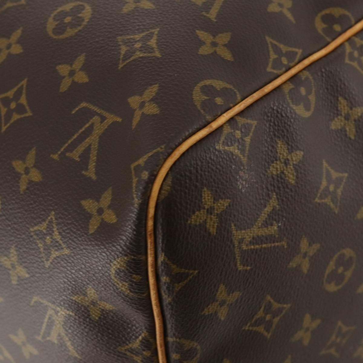 Louis Vuitton Keepall Bag Monogram Canvas Brown Canvas Travel Bag Bag (Pre-Owned)