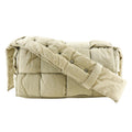 Bottega Veneta Padded Tech Cassette Crossbody Bag Intrecciato Nylon Khaki Nylon Shoulder Bag Bag (Pre-Owned)