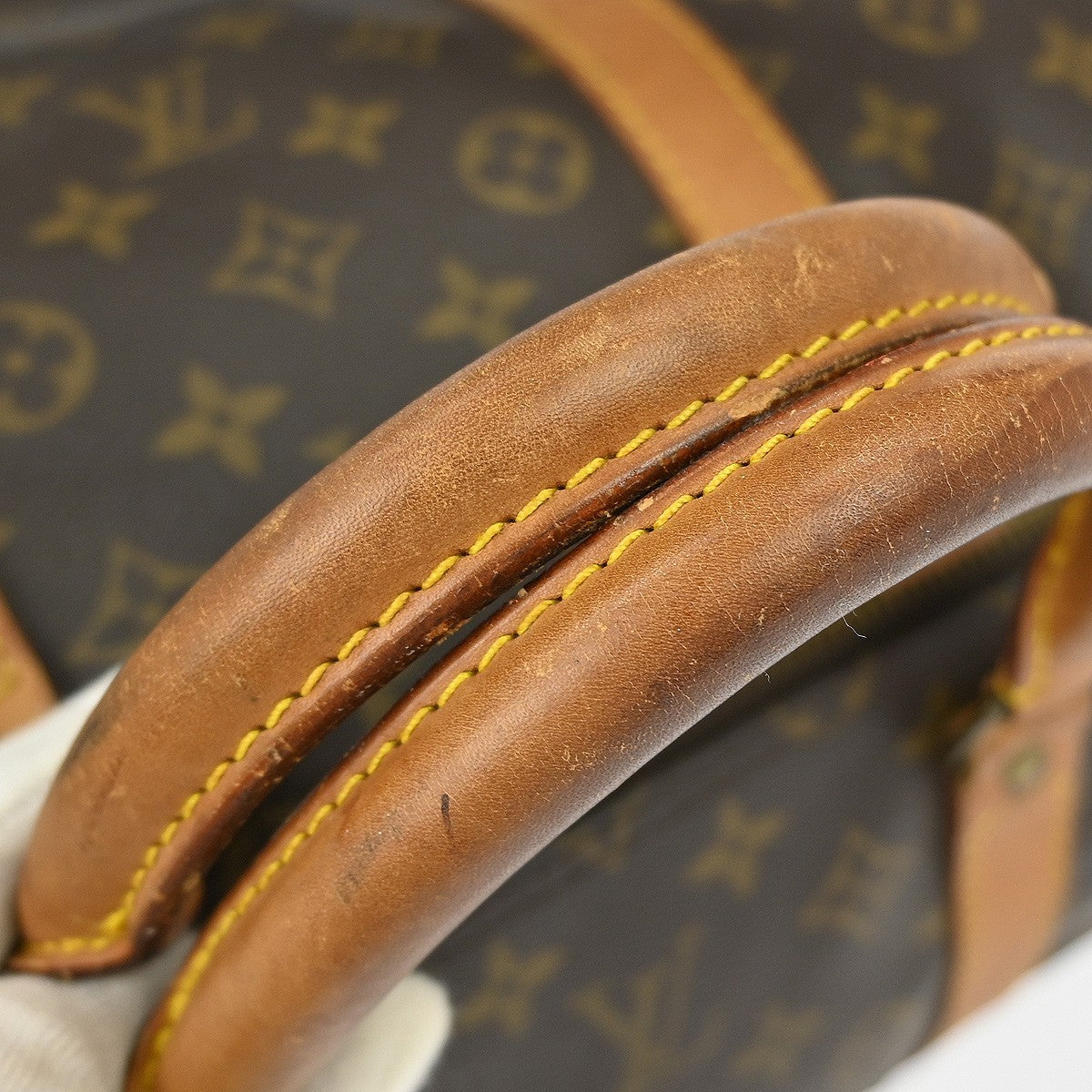 Louis Vuitton Keepall Bag Monogram Canvas Brown Canvas Travel Bag Bag (Pre-Owned)