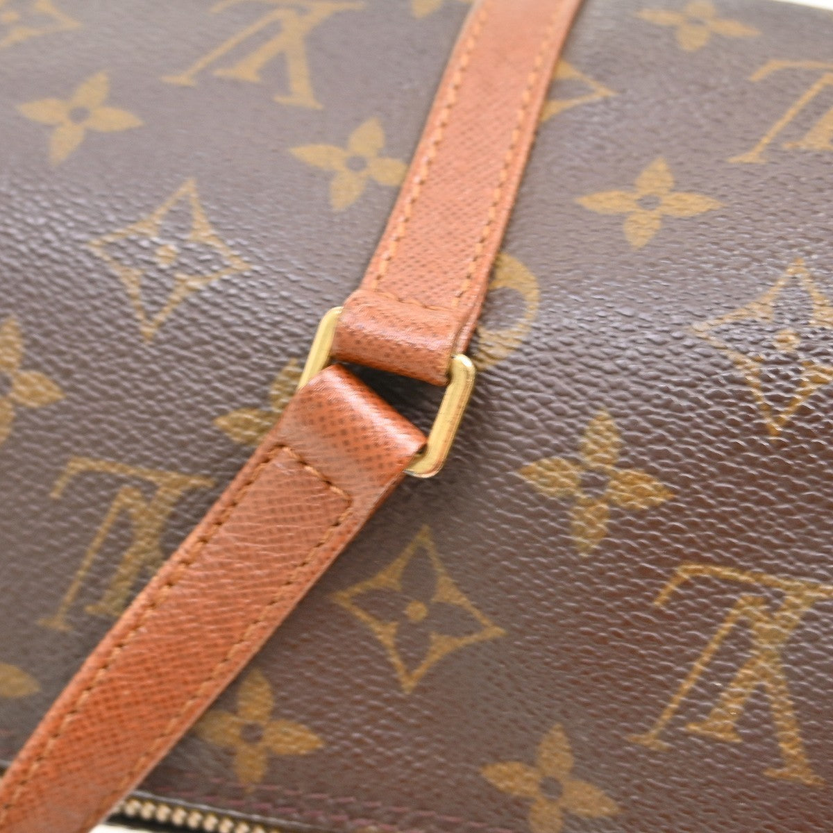 Louis Vuitton Papillon Handbag Monogram Canvas Brown Canvas Handbag (Pre-Owned)